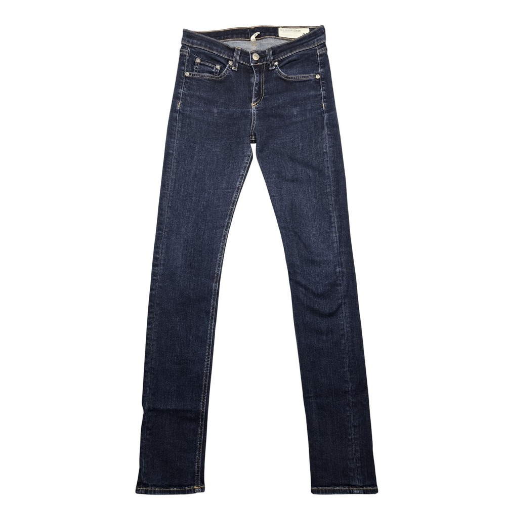 Rag & Bone Jeans Womens 26 Blue Mid Rise Skinny Heritage Stretch Denim Pants